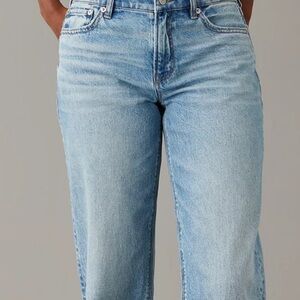American Eagle Super High rise baggy Straight jeans